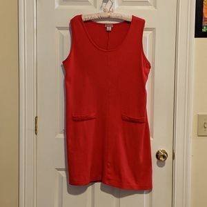 Red, cotton jumper by FADS in L